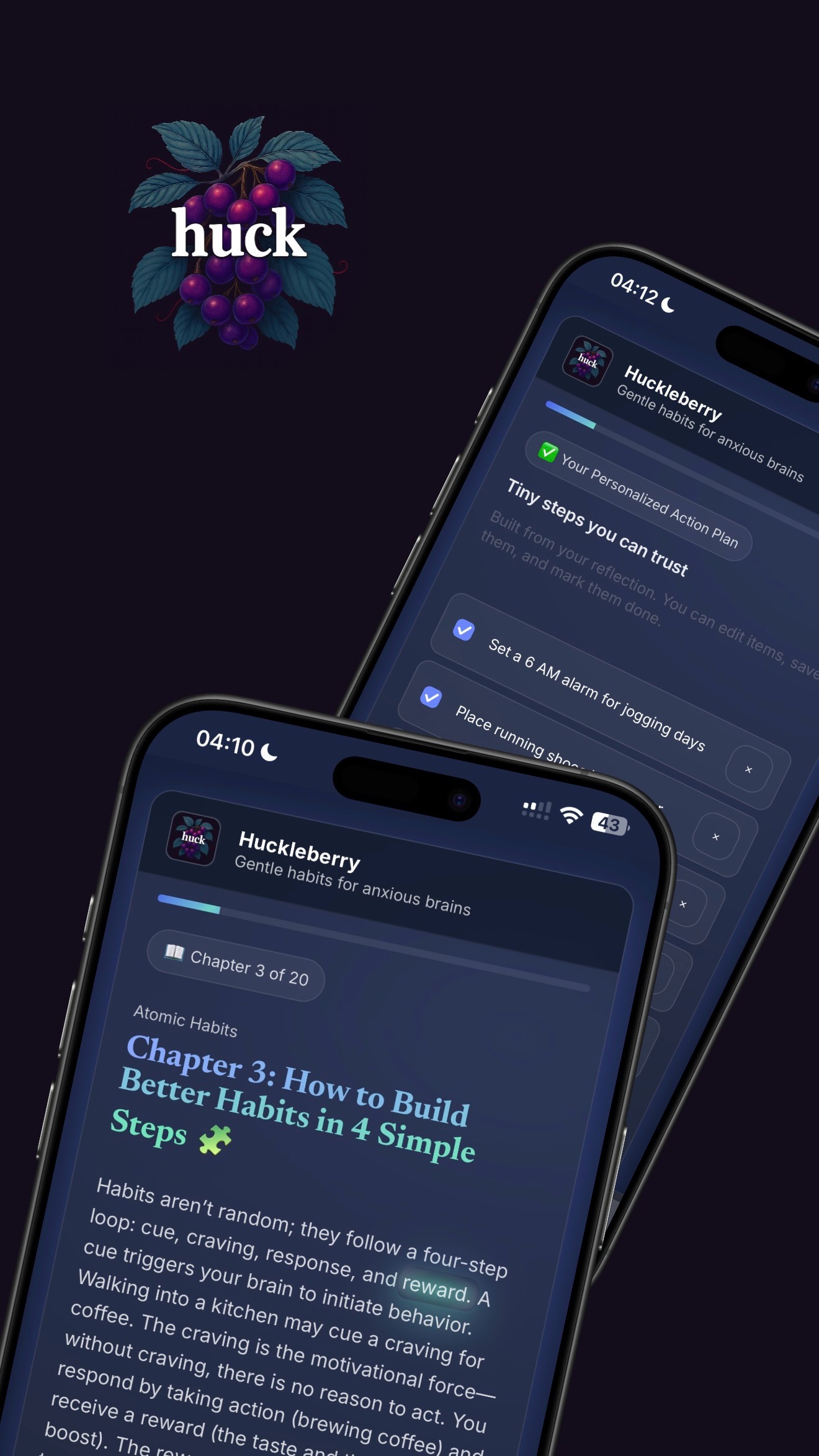 Huckleberry app preview